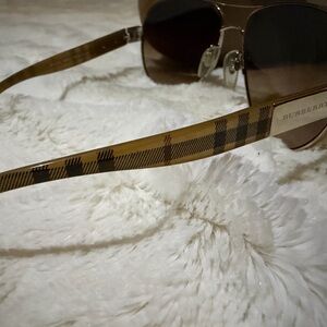 Burberry Brown Sunglasses with Plaid Case